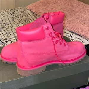 Pink Timberlands